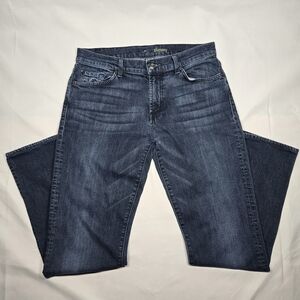 7 FOR ALL MANKIND Mens Slimmy Slim Straight Leg Jeans Size 33 x 31 90s Classic